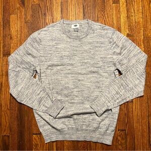 Old Navy Cotton Crewneck Sweater Size Medium Gray Cotton Used EUC